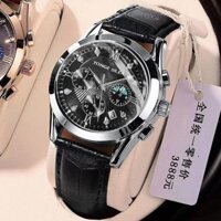 [Kho Báu Nam] Đồng Hồ Cơ Tự Động Thụy Sĩ Dây Da Thật Chính Hãng Lịch Dạ Quang Chống Thấm Nước Thời Trang Nam