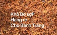 khô bò , bò khô giá rẻ dành cho bánh tráng