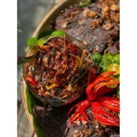 Khô bò đen cháy tỏi 250gr
