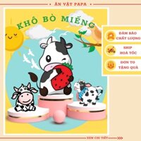 Khô bò miếng 300gr, thịt bò khô truyền thống, đồ ăn vặt Hà Nội