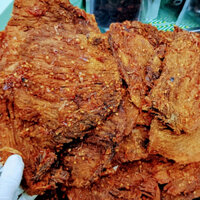 Khô bò miếng Anh Híp vị ngọt cay đậm đà,Thịt bò khô đồ ăn vặt siêu ngon.