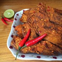 Khô bò miếng DLFresh khô bò tẩm gia vị đặc biệt 200g