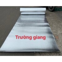 (Khổ cao 1.5m x 2 mặt bạc x dày 4ly) Dài 10m - Tấm cách nhiệt chống nóng mái nhà mái tôn màu bạc kẽm