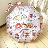 [Kho có sẵn] [2747 Lời khen ngợi của mọi người] Phim hoạt hình dễ thương Hello Kitty Ô dù hoàn toàn tự động Tấm che nắng cách nhiệt Tấm che nắng chống tia cực tím Ngày mưa Ô gấp công dụng kép Thời trang hợp thời trang Ni