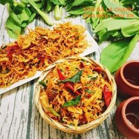 Khô gà lá chanh cay cay Chính Hiệu Ông Bầu Long An