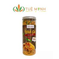 Khô gà lá chanh Tuệ Minh (100gr/ 300gr/ 500gr)- Nguồn nguyên liệu sạch tươi ngon đảm bảo quy trình an toàn vệ sinh thực phẩm khô gà dai cực thơm ngon