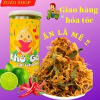 KHÔ GÀ LÁ CHANH xé sợi ăn vặt siêu ngon, thưởng thức ngay ngon mê say