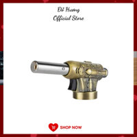 Khò ga mini, đèn khò gas vỏ thép đánh lửa tự động hình viên đạn