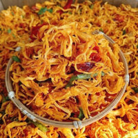 Khô gà xé nhà làm 500g