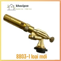 Khò gas mini đồng 8803-1 loại mới, nòng khò dài, nhiệt mạnh, có phụ kiện ic thay thế đi kèm