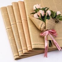 Kho giá sỉ tập 40 tờ giấy báo gói hoa bó hoa gói quà tặng kích cỡ 50 x 70 cm