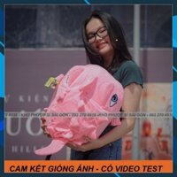 KHO HCM - Balo màu hồng hình Khủng long nhung mịn màu hồng pastel - Balo tắc kè khủng long