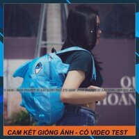 KHO HCM - Balo tắc kè nhiều màu vải nhung - Balo khủng long Nhung mịn đựng sách vở đi học Kute