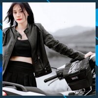 KHO HCM - (VIDEO) Túi Grab size lớn 2 ngăn ZDK K2, túi đựng điện thoại treo đầu xe máy, sẵn lỗ sạc, cảm ứng mượt siêu ti