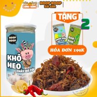 Khô heo cháy tỏi, thịt lợn sấy khô 300G ROOPROOP đồ ăn vặt Sài Gòn đồ ăn vặt Sài Gòn ngon rẻ an toàn vệ sinh