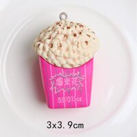 KHO-HN  Charm mô hình fast food McDonald với hamburger và sushi cho các bạn chơi slime, móc khóa, DIY - Pop corn