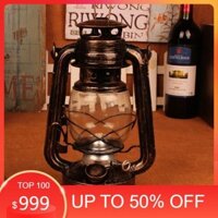 KHO-HN * Đèn dầu đốt bấc đậm chất Vintage vừa trang trí vừa có thể sử dụng thực tế