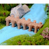 KHO-HN  Mô hình đoạn cầu gỗ 04 cột thích hợp trang trí như cầu cảng biển cho tiểu cảnh, bonsai