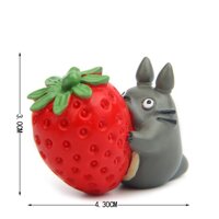 KHO-HN  Mô hình Totoro và quả dâu tây thích hợp trang trí tiểu cảnh, bonsai, móc chìa khóa, DIY - Totoro