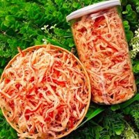 Khô mực hấp nước dừa - lon pet 300g