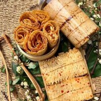 Khô mực tẩm gia vi lon 250gr gia 160k hàng loai 1bao ngon