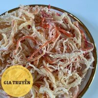 Khô Mực Xé Sợi Mềm Hấp Nước Dừa Đậm Đà Loại 1 | Hàng chất lượng loại một, thịt thật 100% | Đóng Túi Zip, Hũ Vuông