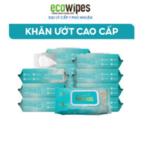 KHO PHÚ NHUẬN_Thùng 10 gói khăn ướt Happy Kids gói 100 tờ không mùi không cồn không chất tẩy trắng