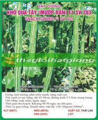 KHỔ QUA TÂY (MƯỚP RẮN) F1 - 2GR