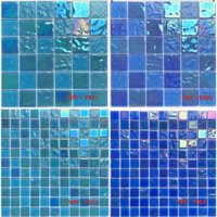 (Kho Sg) Gạch mosaic luxury - gạch trang trí màu xanh ốp lát bể bơi, trang trí nội ngoại thất,..