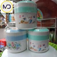 [Kho sỉ]  Cà mên siêu giữ nhiệt 2 ngăn Việt Nhật plastic - Cặp lồng giữ nhiệt tiện dụng