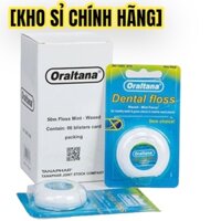 [KHO SỈ CHÍNH HÃNG] HỘP 6 CUỘN chỉ nha khoa Oraltana, chỉ kẽ răng hương bạc hà, dài 50m -TP03