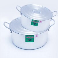 [Kho sỉ] Combo 2 nồi nhôm 28cm va 32cm cao cấp Trường Thành, nồi nhôm nguyên chất dày, đáy 2 lớp