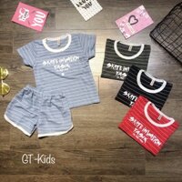 [Kho sỉ Quảng Châu] Bộ quần áo lanh lụa cho bé trai mặc hè