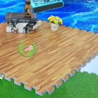 [Kho sỉ] Thảm xốp vân gỗ 1 bộ 6 miếng 60x60cm (Thảm xốp lót nhà trải sàn)