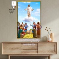 (Kho sỉ) Tranh thêu Chúa jesu Dv6347 40x60 cm (chưa thêu)