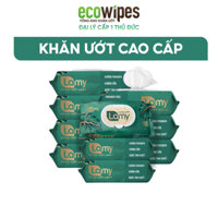 KHO THỦ ĐỨC_Thùng 10 gói khăn ướt cho bé Lamy gói 100 tờ không mùi không cồn không paraben cao cấp