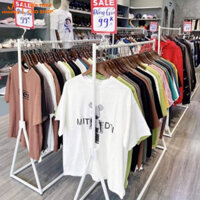 [Kho xào kệ cho shop] Khung sào treo váy, đầm, quần áo shop chân chữ Y. Giá treo quần áo chân chữ Y 1 tầng. VNS-022