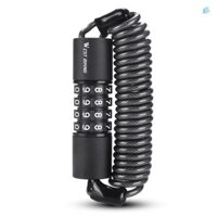 Khóa An Toàn Xe Đạp Mũ Bảo Hiểm Xe Đạp Chống Trộm Độ Đàn Hồi Khóa 4 Chữ Số Kết Hợp Mật Khẩu Xe Đạp Đường Bộ Khóa Cáp Thép Di Động Khóa Chu Kỳ