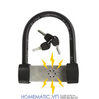 Khóa bánh xe máy chống trộm chống cắt có còi hú LK605