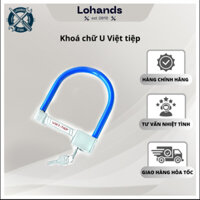 Khóa bánh xe máy xe đạp chống trộm chữ U Việt TIệp bền chắc tiện lợi Lohandstore