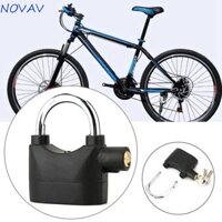Khóa báo động NOVAVIBE, Ổ khóa chống trộm còi báo động 10db chống trộm, Cảm biến chuyển động tích hợp thông minh An ninh Khóa cửa chống nước có chìa khóa ngoài trời