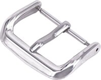 Khóa cài dây đồng hồ thép không gỉ cao cấp - 18mm - Bạc