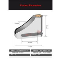 Khoá Càng chống trộm xe máy, Khoá phanh đĩa, Khoá đĩa Việt Tiệp bảo Hành 2 năm