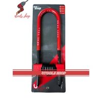 Khóa càng u mã số xe máy xe đạp cửa kính cường lực hình chữ U thép siêu cứng chống cưa, chống cắt –thay đổi được mã số
