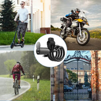 Khóa Cáp Thông Minh Chống Trộm Xe Đạp/Xe Máy C3- Mở Khóa Vân Tay/Bluetooth, Định Vị GPS, Bền Bỉ 1.5m