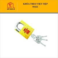 Khóa chống cắt, ổ khóa treo Việt Tiệp 01622 chống cắt, đồng vàng, khóa 6 phân (60cm)