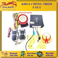 Khoá chống trộm Remote 5 nút có chế độ im lặng