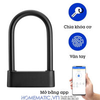 Khóa chống trộm xe máy khóa càng xe máy vân tay thông minh Jinjian J818