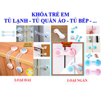 Khóa chốt cài tủ lạnh an toàn cho bé - khóa tủ ngăn kéo tủ quần áo cao cấp giữ an toàn cho trẻ em