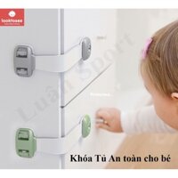 Khóa/ chốt cài tủ lạnh an toàn cho bé - khóa tủ ngăn kéo cao cấp giữ an toàn cho trẻ em - Chính hãng Looktosee